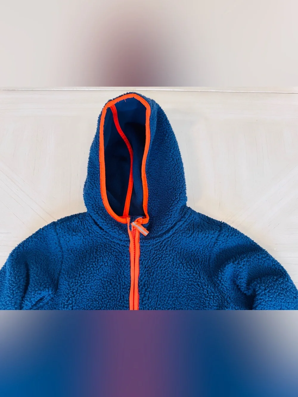 Cat & Jack Toddler Navy Blue Fleece Quilted Zip-Up Jacket - Size 5T